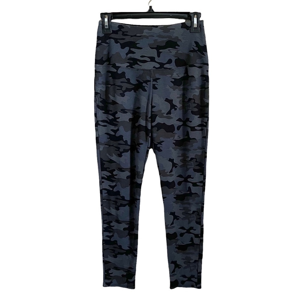 Rachel Zoe Gray Camo High Waist Leggings Women's Ponte Knit Tummy Control S
